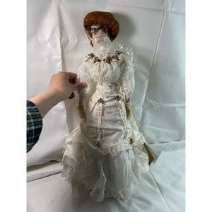 Franklin Heirloom Dolls Gibson Girl‎ Anniversary Bride ~ Porcelain~Red Hair~Rare